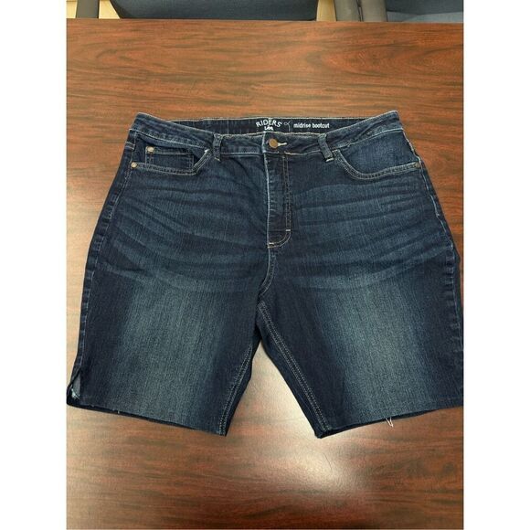 Riders by Lee Midrise Bootcut Cut Off Shorts Size 18 Petite - Picture 1 of 6